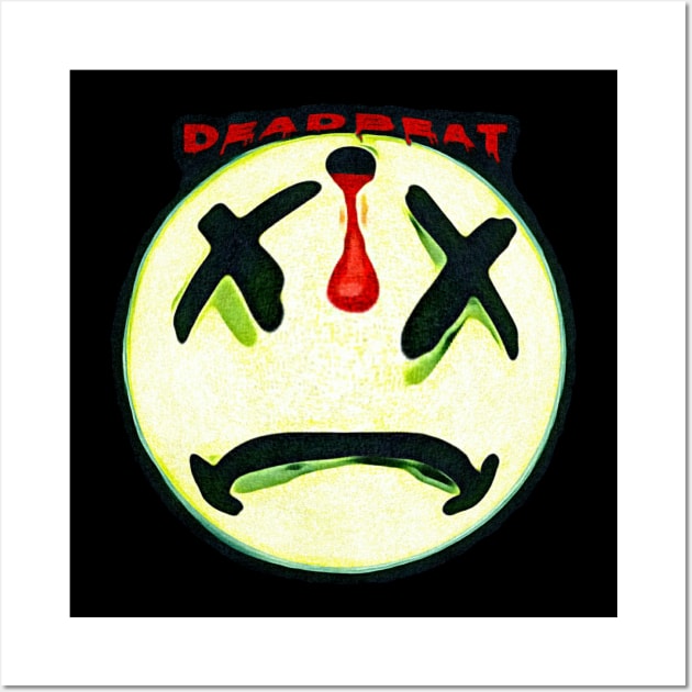 dEAdbEAt Logo Warp Design Wall Art by 3DeaD5BeaT7